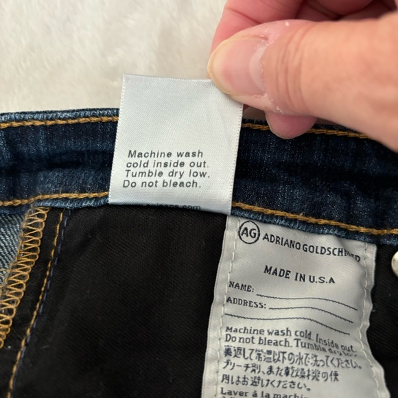 AG The Stilt Cigarette Leg Jeans Dark Wash Size 28R - Picture 7 of 13